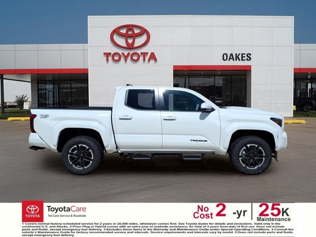 2026 Toyota Tacoma TRD Sport in Ice Cap — front three-quarter view