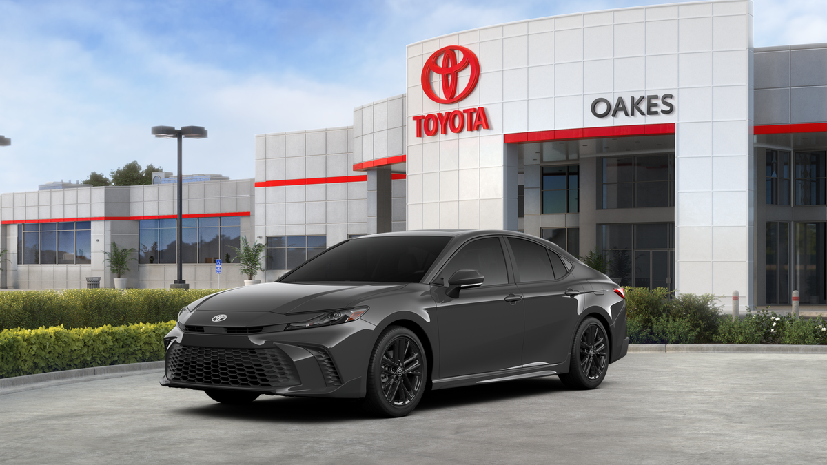 2026 Toyota Camry SE in Underground — front three-quarter view