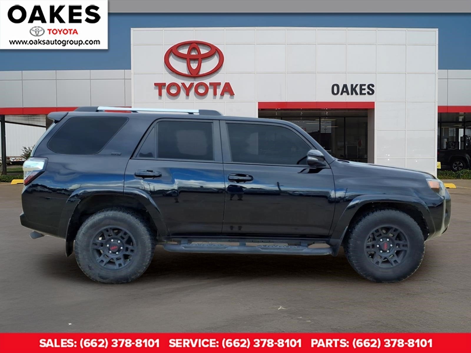 2022 Toyota 4Runner SR5 Premium in Midnight Black Metallic — front three-quarter view