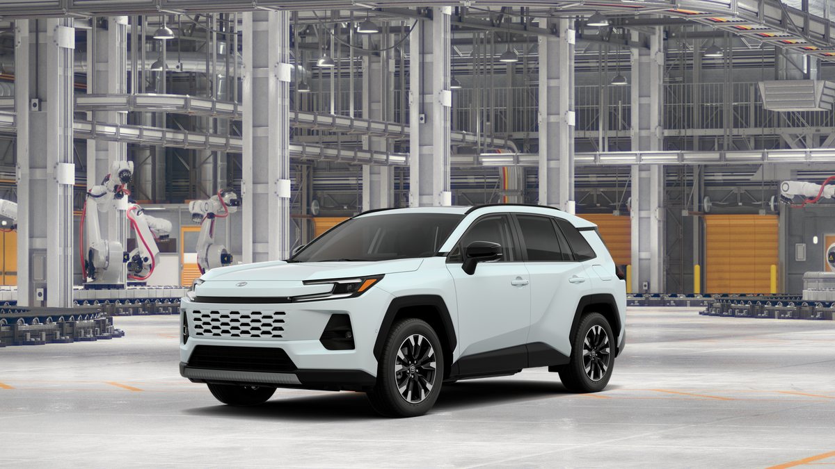 2026 Toyota RAV4 Limited in Wind Chill Pearl — front three-quarter view
