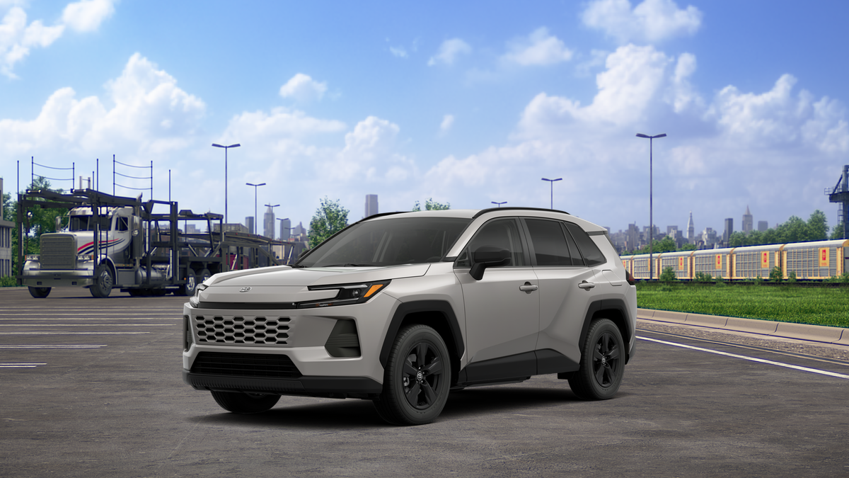 2026 Toyota RAV4 LE in Meteor Shower — front three-quarter view